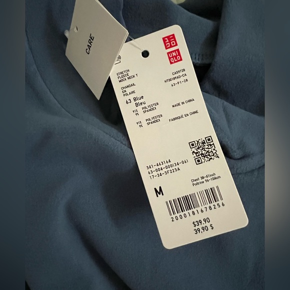 Uniqlo Stretch Fleece Mock Neck Long Sleeve - Picture 4 of 4
